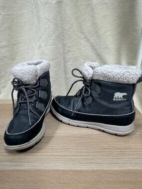 SOREL Explorer Carnival Waterproof Boot with Faux Fur Collar (Women)